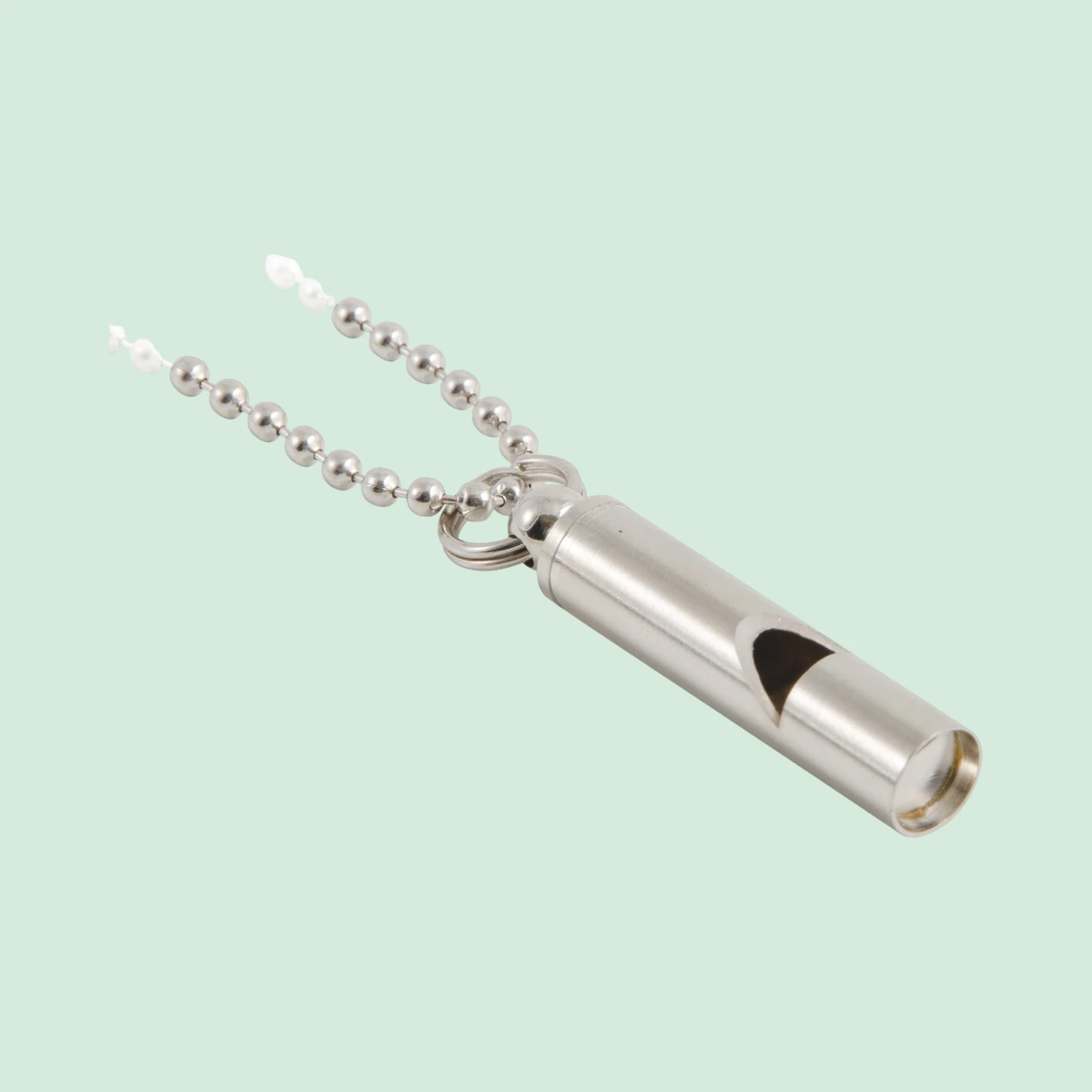 Ancol Metal training whistle and chain