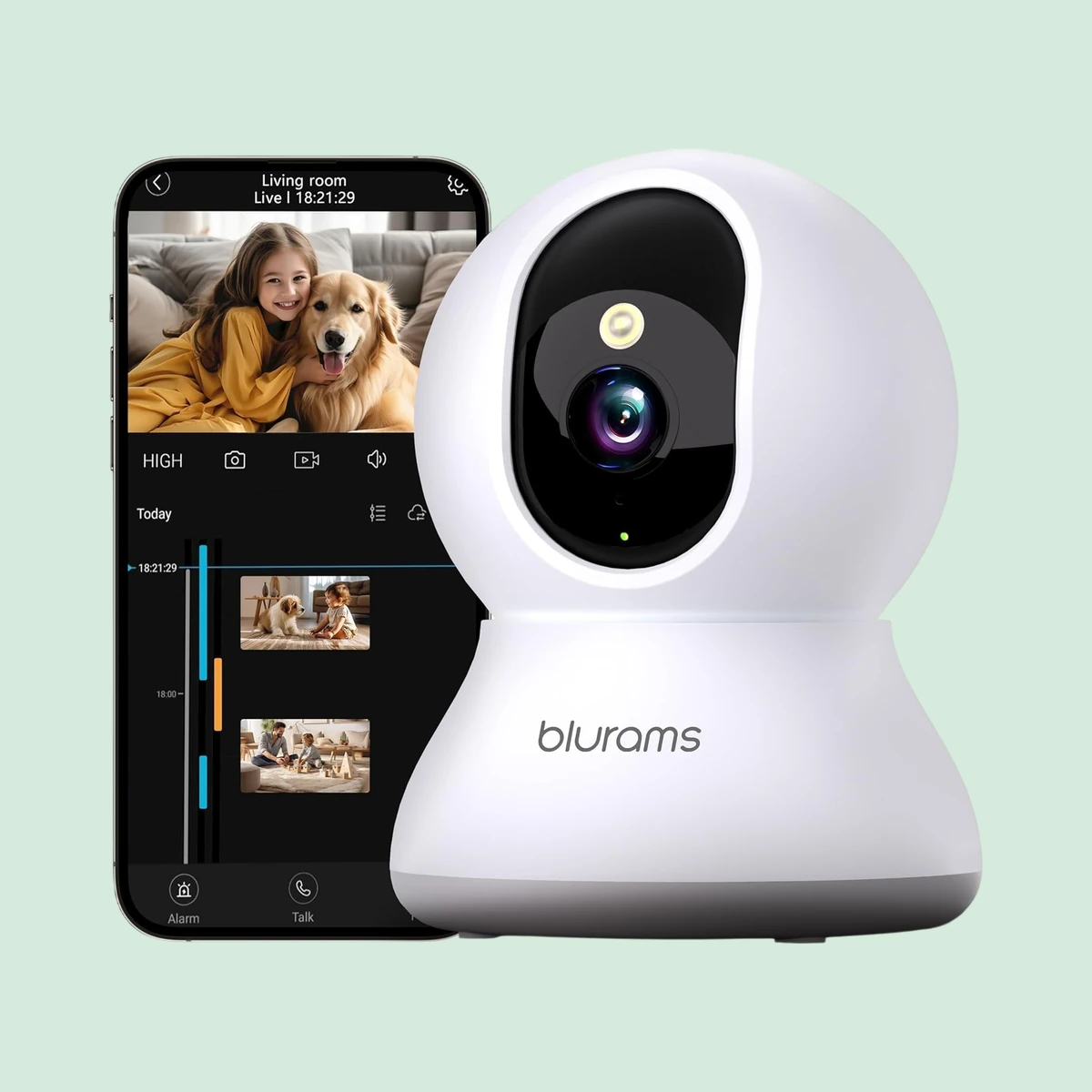 blurams Pet Camera 2K, 360 degrees