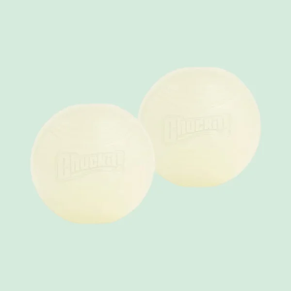 Chuckit! Max Glow Ball, medium, two pack