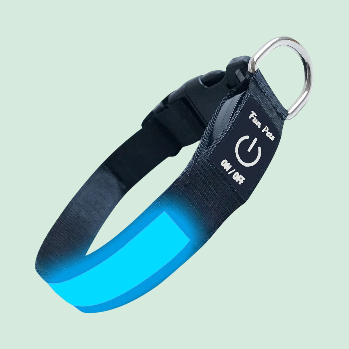 Fun Pets LED Dog Collar, USB rechargeable