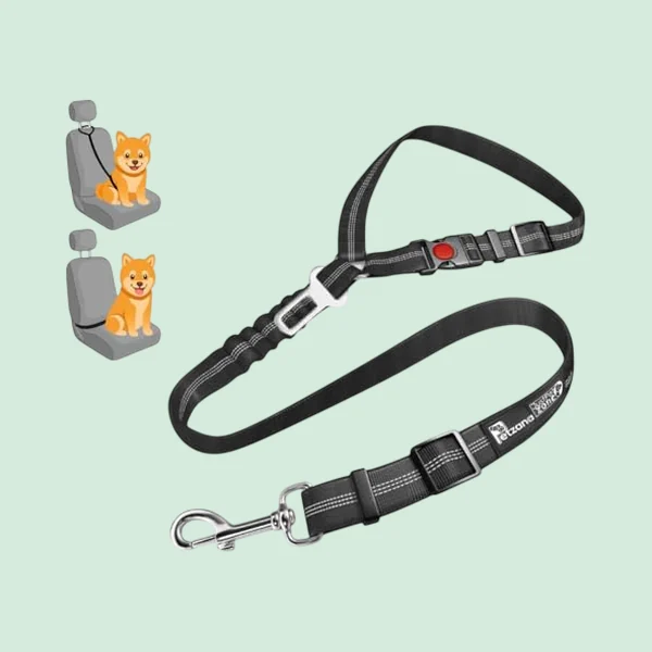 Just Pet Zone Headrest Seat Belt Tether, bungee