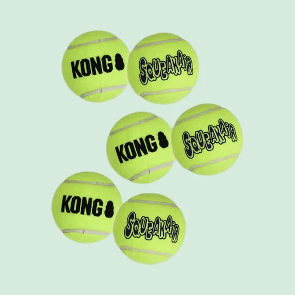 KONG SqueakAir Tennis Balls, six pack
