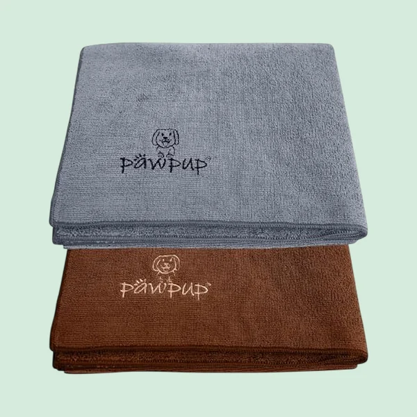PAWPUP Microfibre Dog Towels, 100x60cm, two pack
