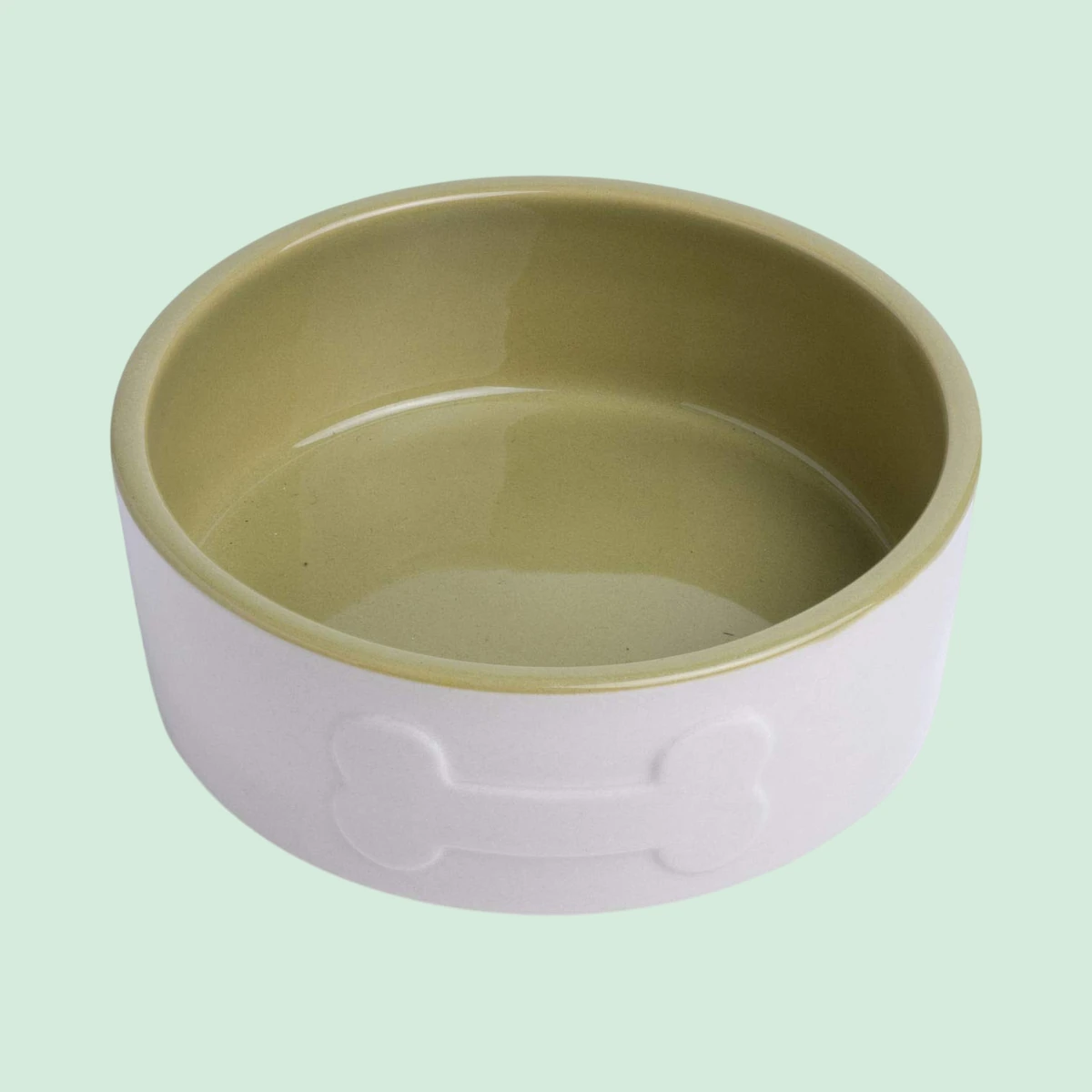 Petface Ceramic Bone Bowl, 15cm