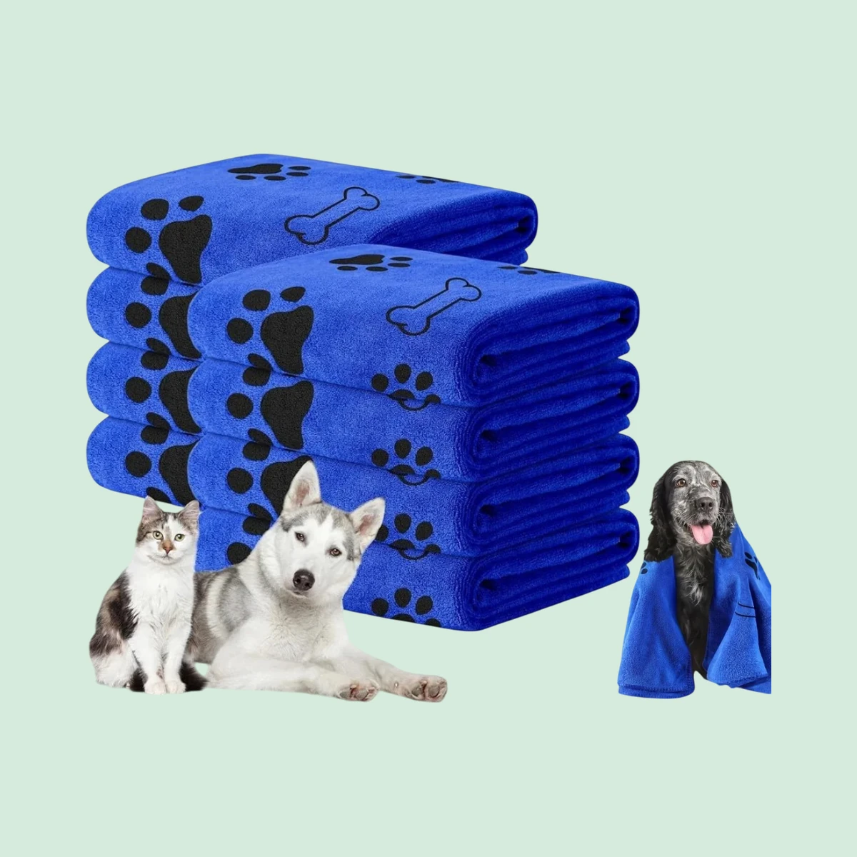 PMS International Soft microfibre pet towel, 60 x 100 cm