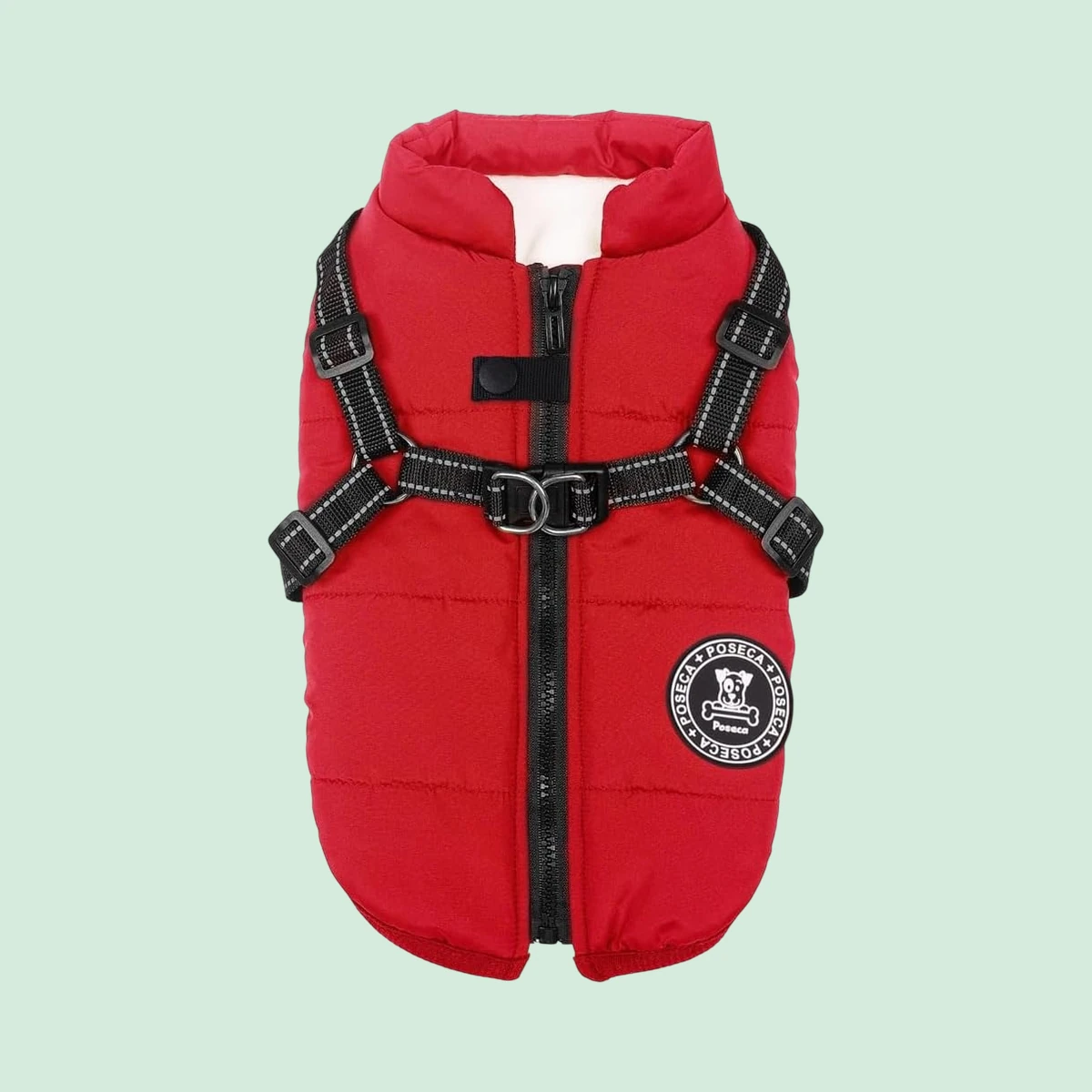 Poseca Dog Coat with Built-in Harness