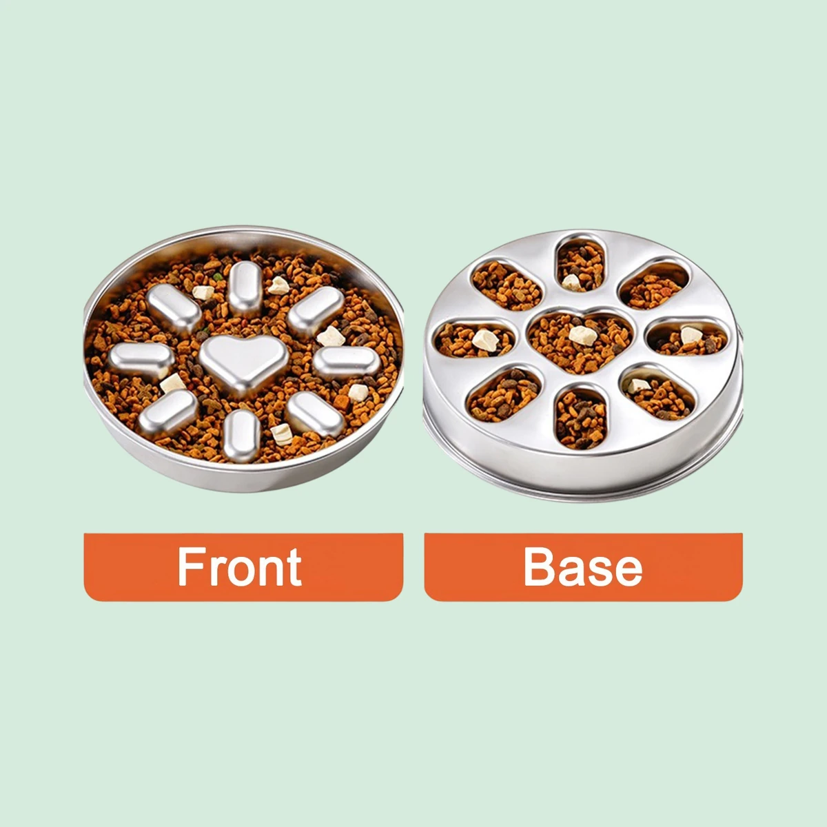 Unbranded Reversible slow feeder bowl, two mazes