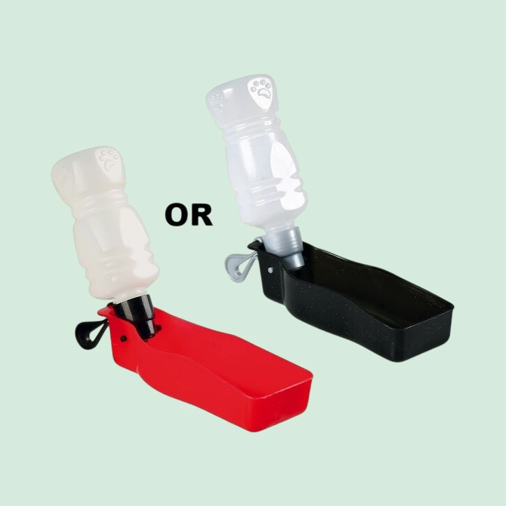 Trixie Travel water bottle with built in bowl