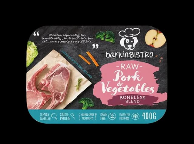 Barkin Bistro Boneless Blend Raw – Pork & Vegetables