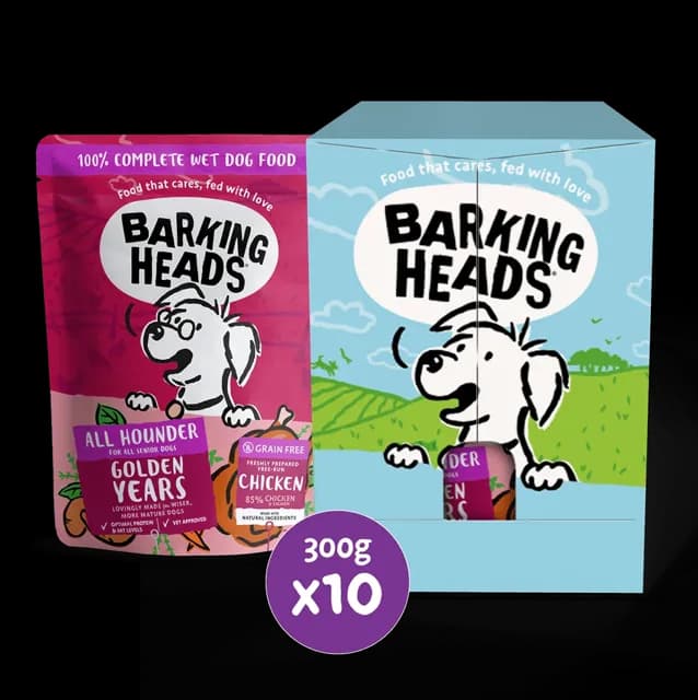 Barking Heads Golden Years Wet – Chicken & Salmon