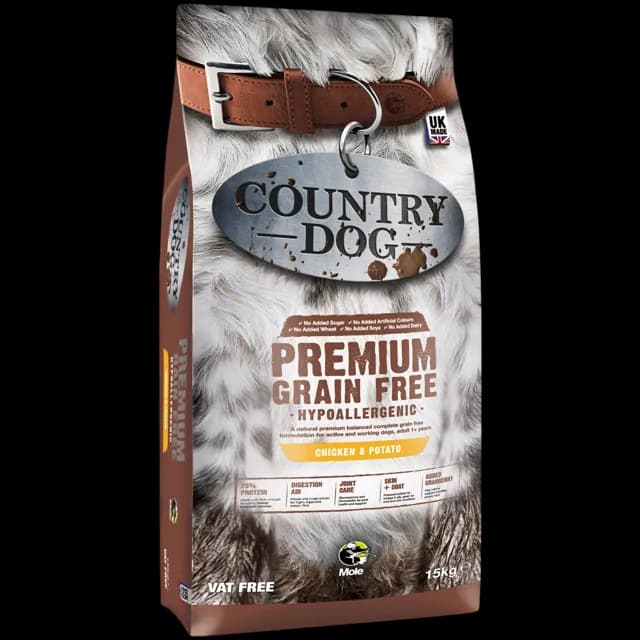 Country Dog Premium Grain Free Adult 1+ – Chicken & Potato