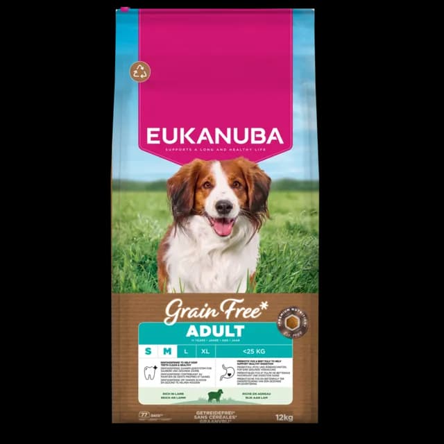 Eukanuba Grain Free Adult Small/Medium Breed Rich in Lamb – —