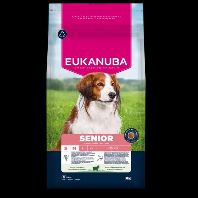Eukanuba Senior Small/Medium Breed Rich in Lamb & Rice – —
