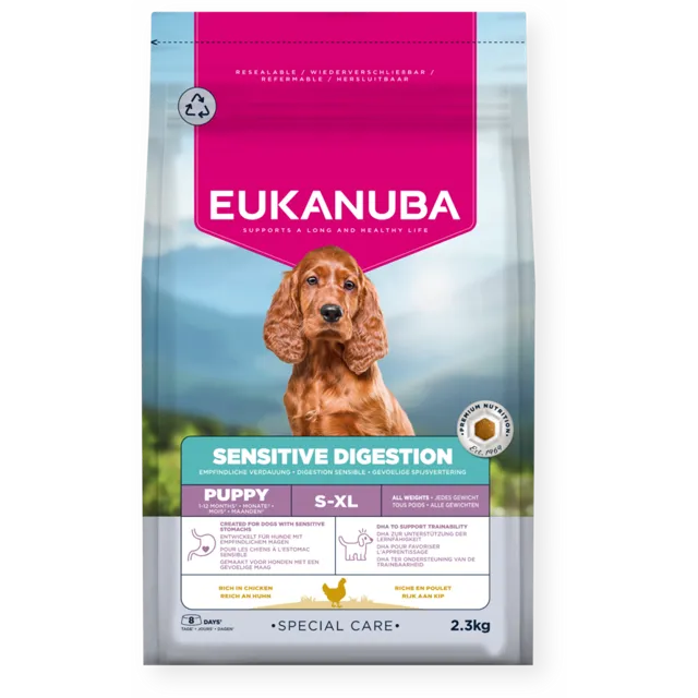 Eukanuba Special Care Sensitive Digestion Puppy All Breed Rich in Chicken – —