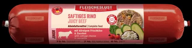 Fleischeslust Classic Menu Junior – Juicy Beef with Cottage Cheese and Courgette