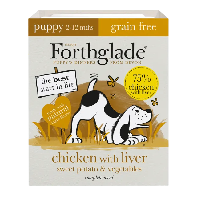 Forthglade Complete Meal Grain Free Puppy – Chicken with Liver