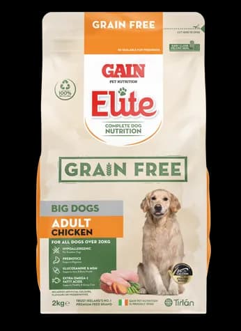 GAIN Elite Grain Free Big Dogs – Adult Chicken