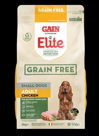 GAIN Elite Grain Free Small Dogs – Adult Chicken