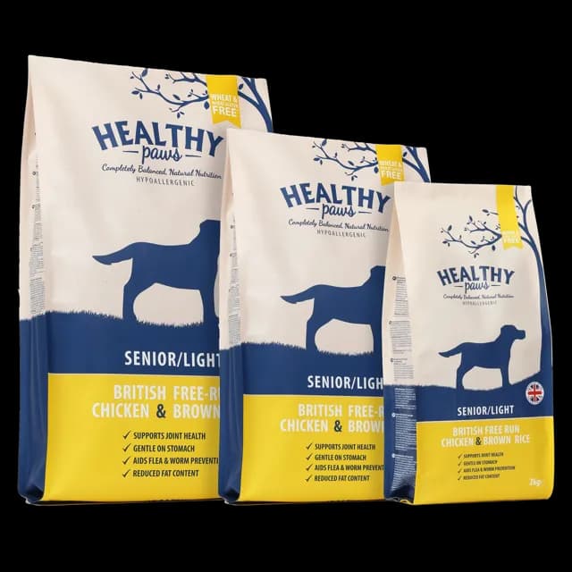 Healthy Paws Adult – British Free-run Chicken & Brown Rice Senior/light