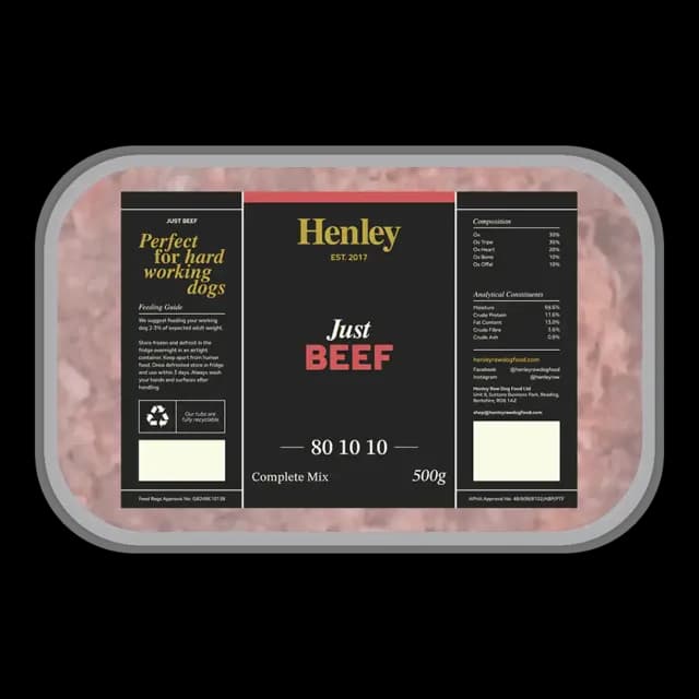Henley Raw Just 80-10-10 – Beef