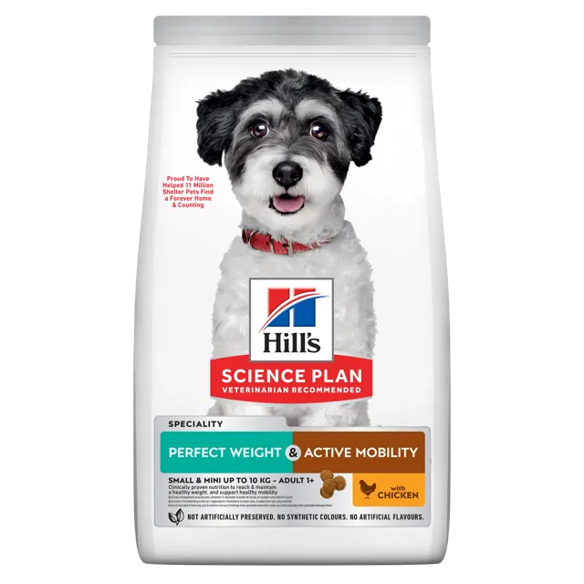 Hill's Science Plan Perfect Weight & Active Mobility Small & Mini Dry Dog Food Chicken – —