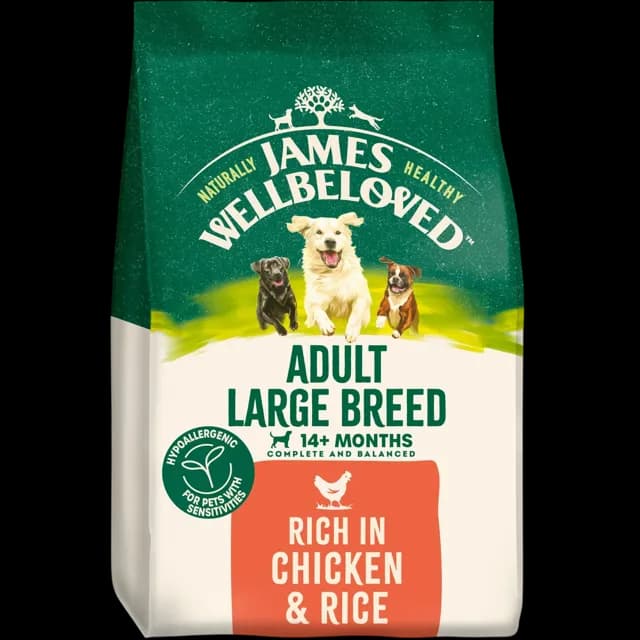 James Wellbeloved Adult Large Breed Dry – Chicken & Rice