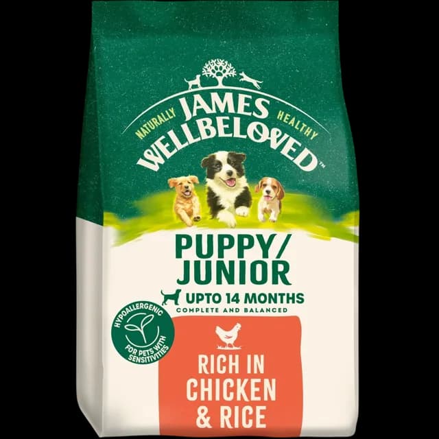 James Wellbeloved Puppy Dry – Chicken & Rice