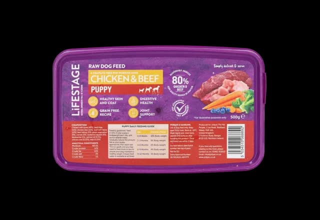 Lifestage Grain Free Raw Puppy – Chicken & Beef