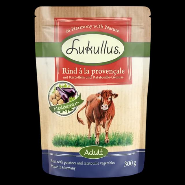 Lukullus Adult Pouches Grain Free – Beef à La Provençale