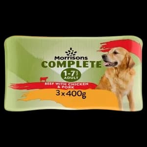 Morrisons Grain Free Complete Cans – Beef with Chicken & Pork