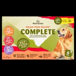 Morrisons Grain Free Complete Trays – Beef & Chicken with Vegetables