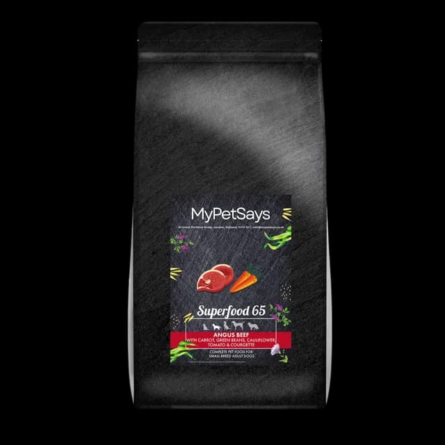 My Pet Says Superfood 65 Small Breed Adult – Angus Beef