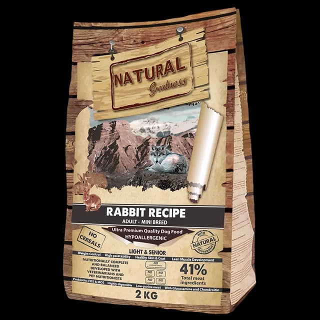 Natural Greatness Ultra Premium Adult Mini Breed – Rabbit Recipe