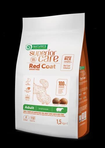 Nature's Protection Superior Care Red Coat Adult Small Breed – With Lamb