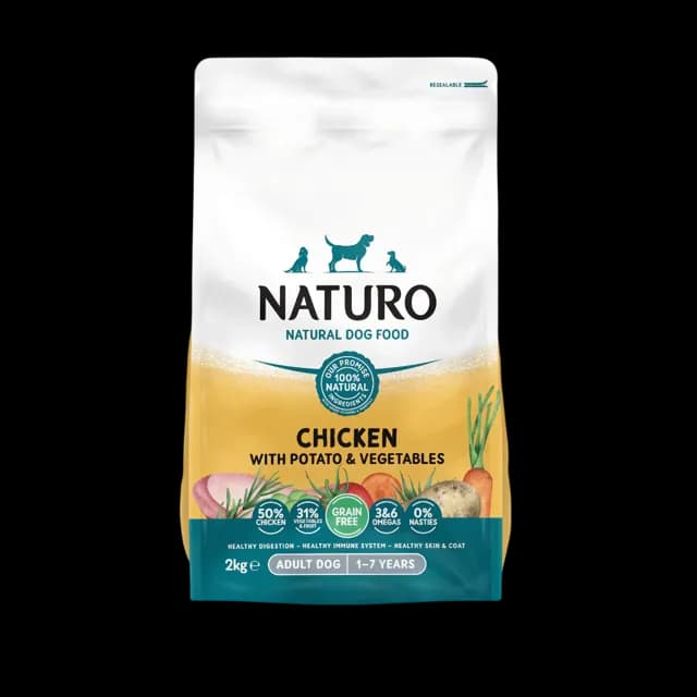 Naturo Adult Grain Free Dry – Chicken and Potato with Vegetables