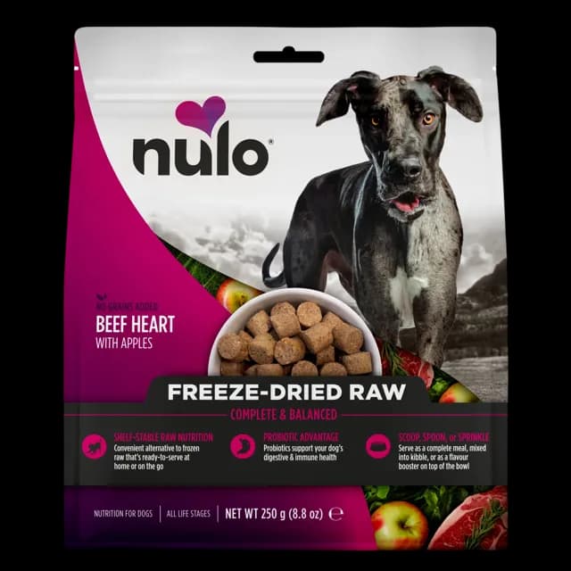 Nulo Freeze-Dried Raw – Beef Heart with Apples