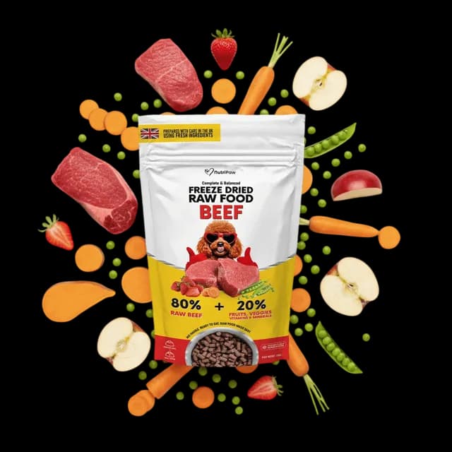 NutriPaw Freeze Dried Raw Food – Beef