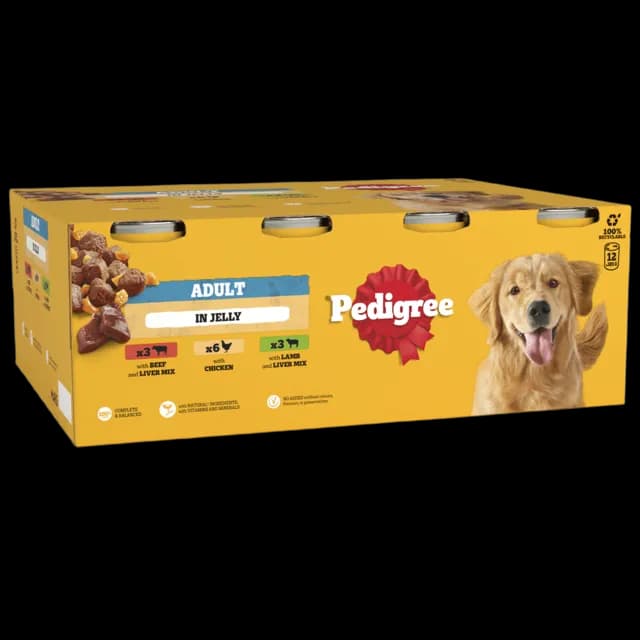 Pedigree Tins with Jelly – Mixed Selection 12 x 385g / 24 x 385g