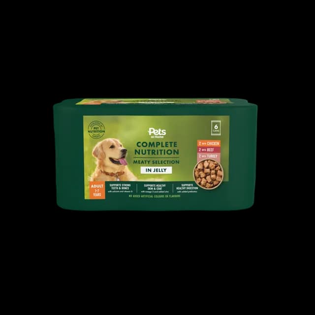 Pets at Home Complete Nutrition Meaty Selection in Jelly – With Beef in Jelly
