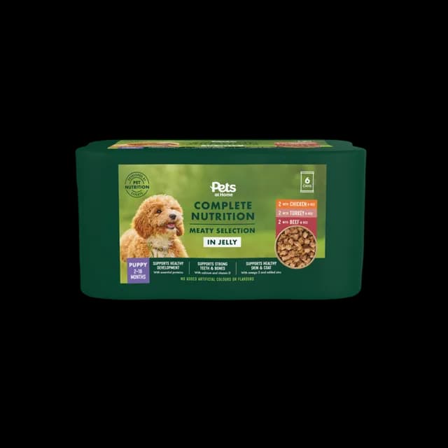Pets at Home Complete Nutrition Puppy Meaty Selection in Jelly – —