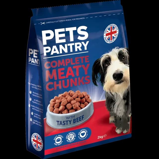 Pets Pantry by HiLife Complete Meaty Chunks – Tasty Beef