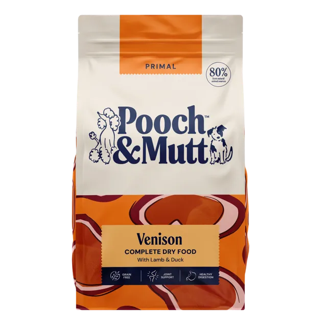 Pooch & Mutt Primal Dry Food – Venison with Lamb & Duck