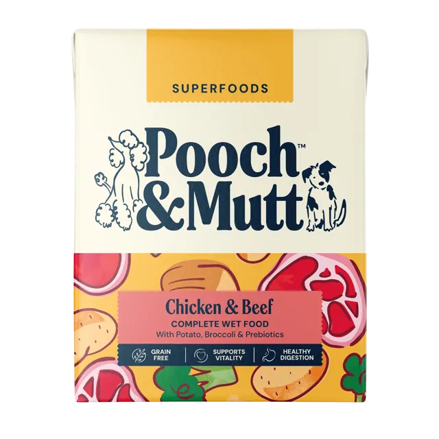 Pooch & Mutt Superfoods Wet Food – Chicken & Beef