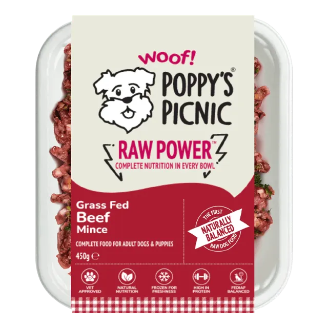 Poppy's Picnic Raw Power Mince – Beef Mince