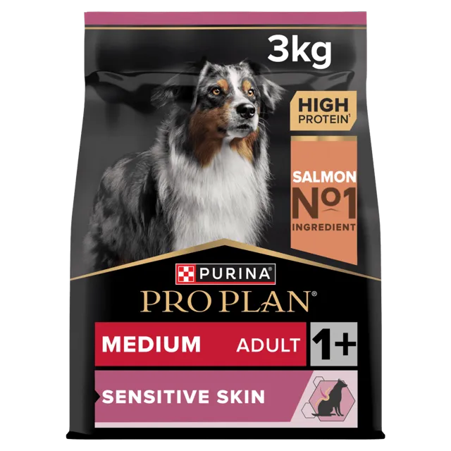 Pro Plan Medium Adult Sensitive Skin OptiDerma – —