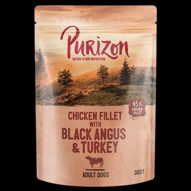 Purizon Adult Pouches – Black Angus & Turkey