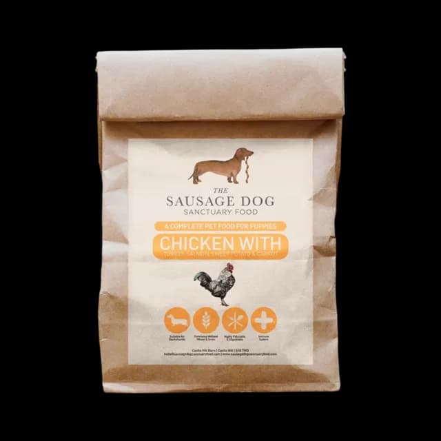 Sausage Dog Sanctuary Food Grain-Free Puppy – Chicken With Turkey, Salmon, Sweet Potato & Carrot