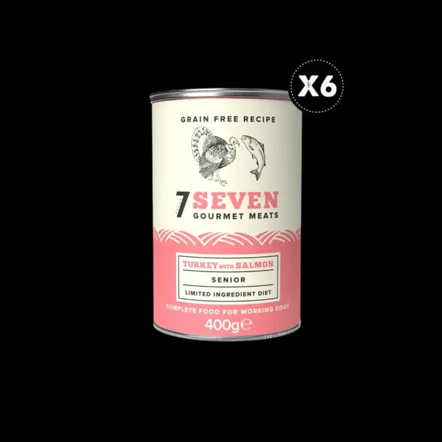 Seven Senior Tins – Turkey With Salmon