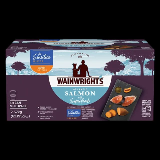 Wainwright's Sensitive Adult Cans – Atlantic Salmon with Superfoods