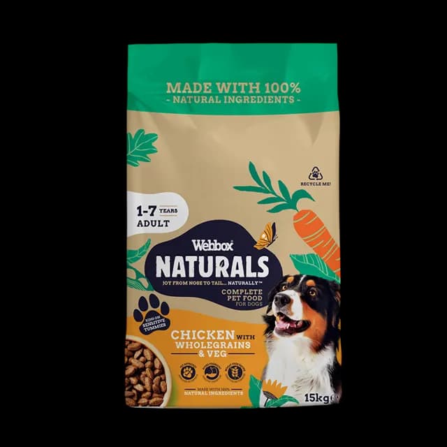 Webbox Natural Dry Complete Adult – Chicken With Wholegrains & Vegetables